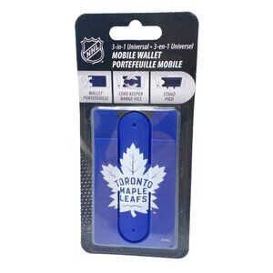 Toronto Maple Leafs 3-in-1 Universal Back Of The Phone Wallet Cord Keeper Stand